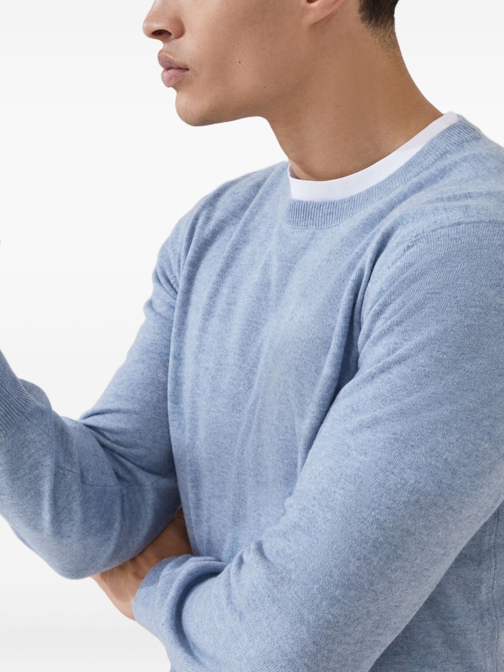 Brunello Cucinelli Sweaters Clear Blue