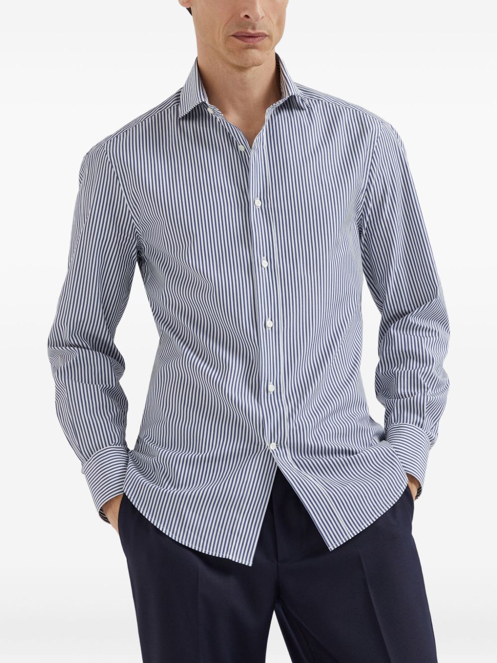 Brunello Cucinelli Shirts Blue