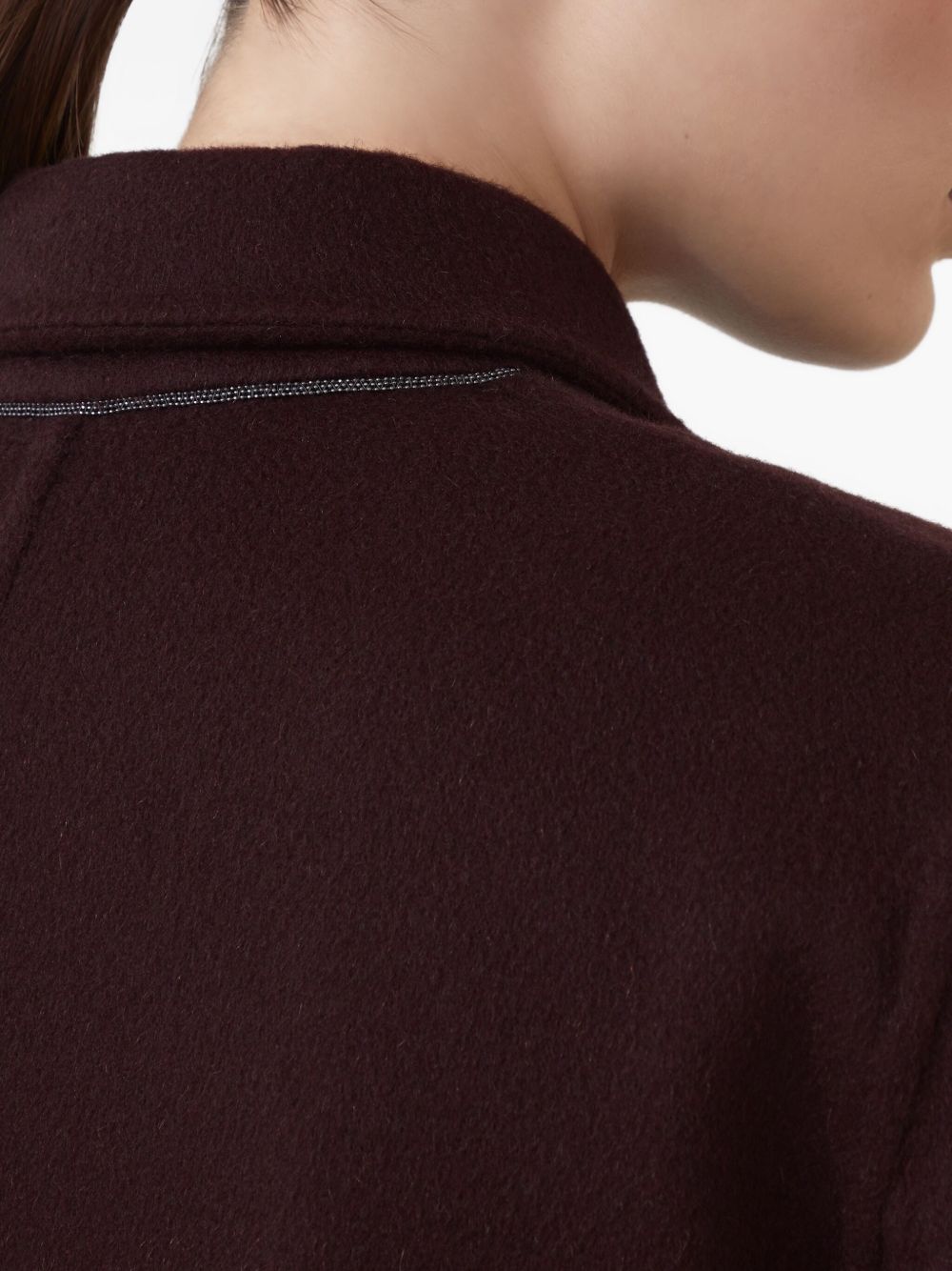 Brunello Cucinelli Coats Bordeaux