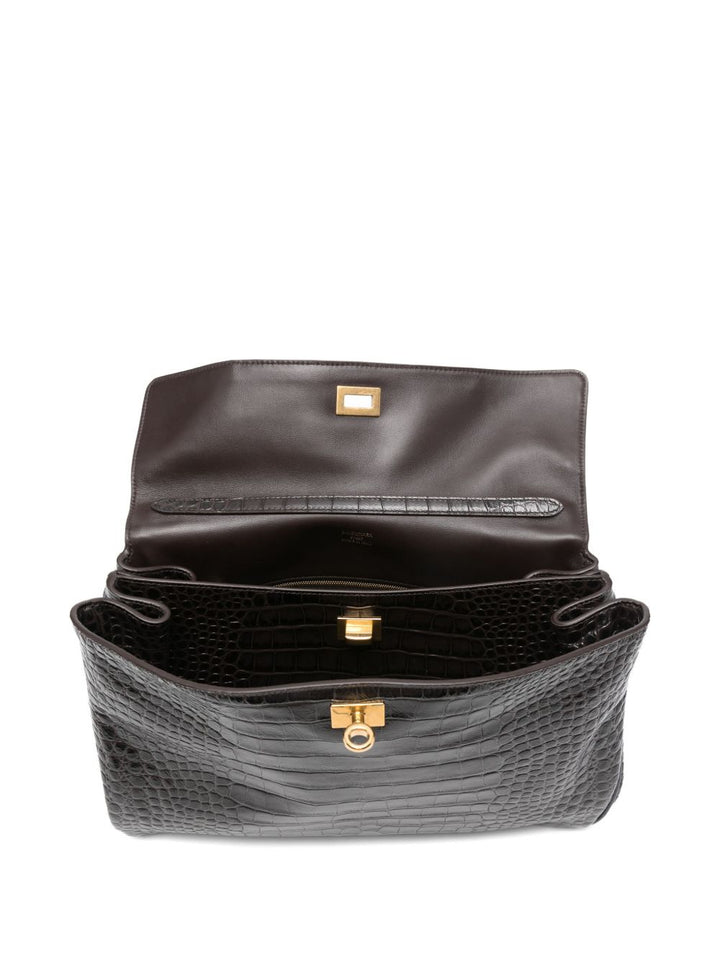 Balenciaga Rodeo Medium Leather Handbag