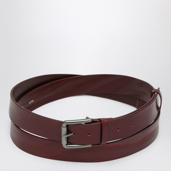 Max Mara Long Belt in Antique Pink Leather
