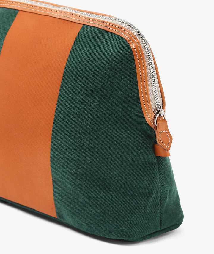My Style Bags Cosmetic & Toiletry Bags My Style Bags Trousse Stripe - Large in Green My Style Bags Personalised Trousse Stripe - Large in Green Brand