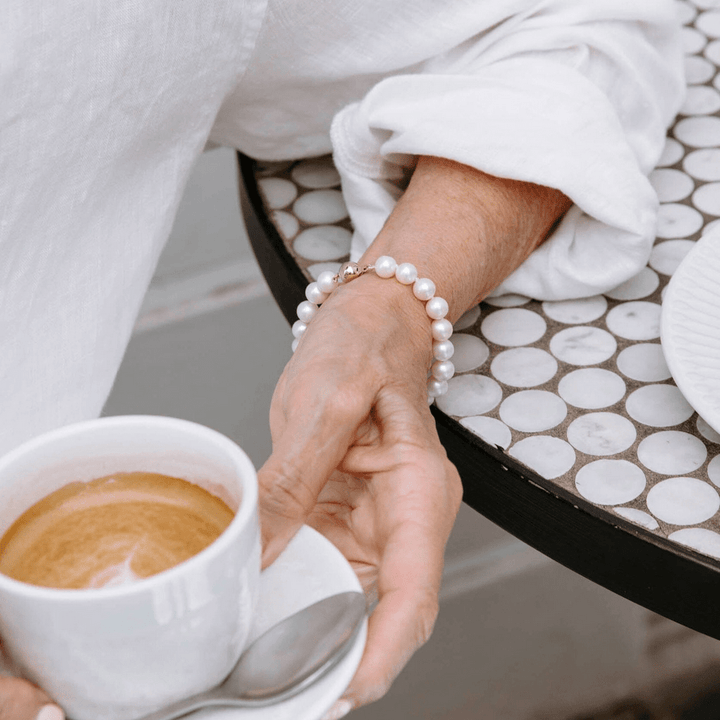 Ikecho Pearl Bracelets Ikecho Gold Classic Freshwater Pearl Bracelet Ikecho Gold Classic Freshwater Pearl Bracelet Brand