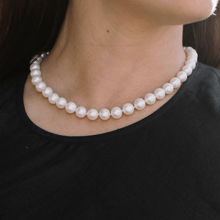 Ikecho Pearl Necklace Ikecho Classic Round Freshwater Pearl Strand Ikecho Classic Round Freshwater Pearl Strand Brand