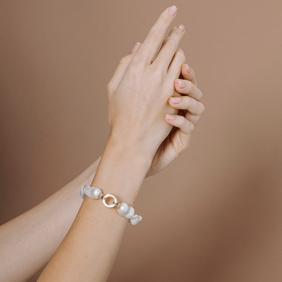 Ikecho Pearl Necklace Pebble Necklace Pebble Necklace Brand