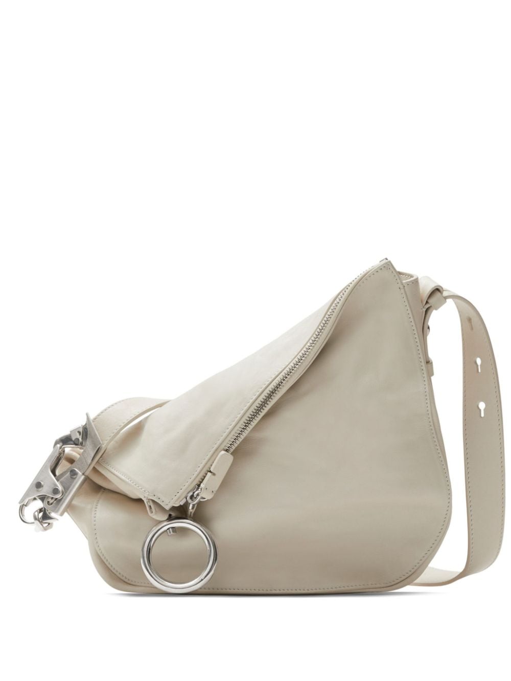 Burberry Shoulder UNI Burberry Calf Leather Bags Burberry cream white calf leather bag with silver-tone hardware Brand