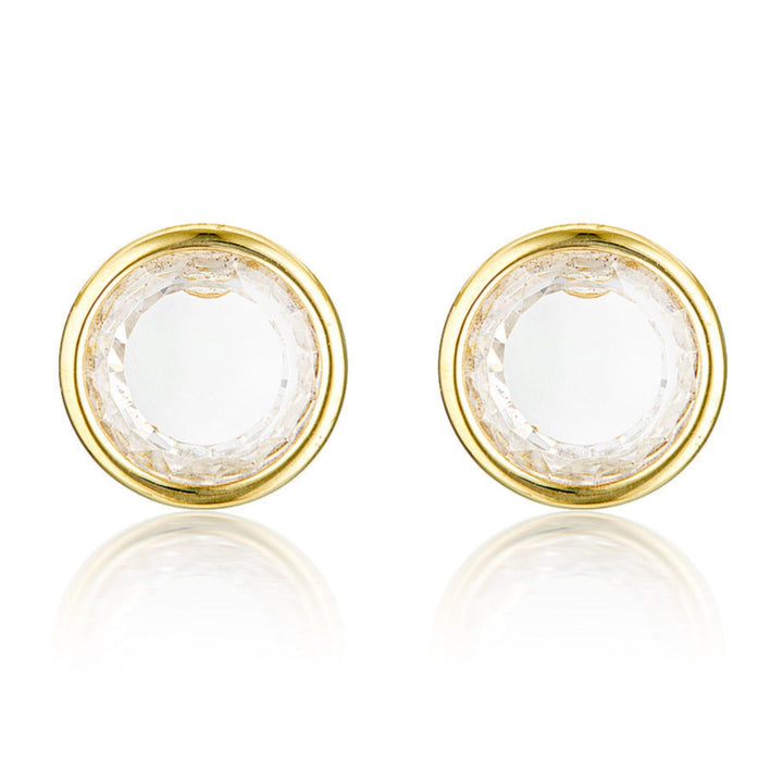 Georgini Earring Georgini Noel Nights Sliced Stone Earrings Gold Brand