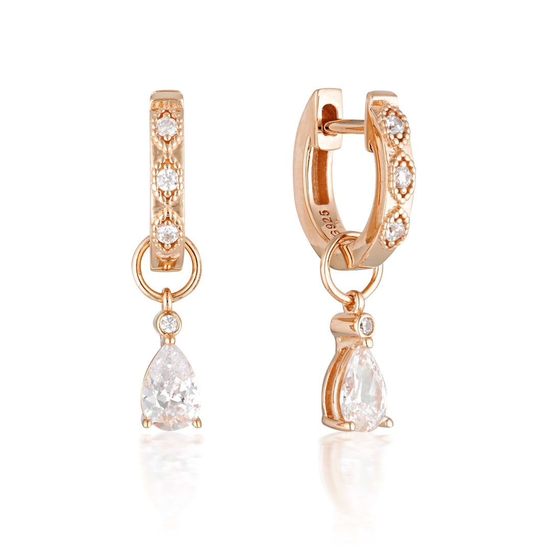 Georgini Earring Georgini Summer Sorbet Sherbert Shimmer Earrings Rose Gold Brand