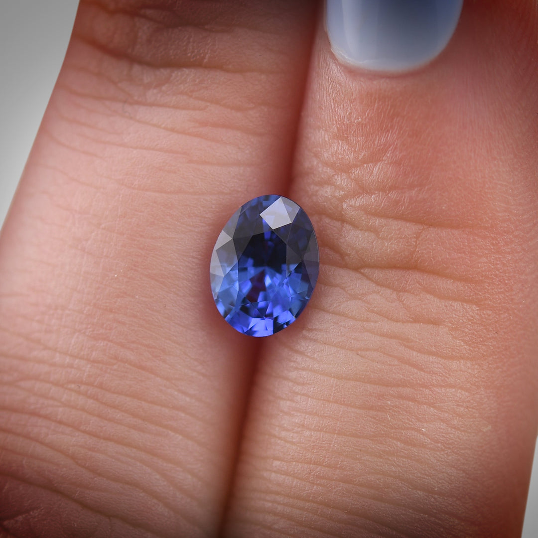 1.36 Carat Blue SRI LANKAN Oval Sapphire