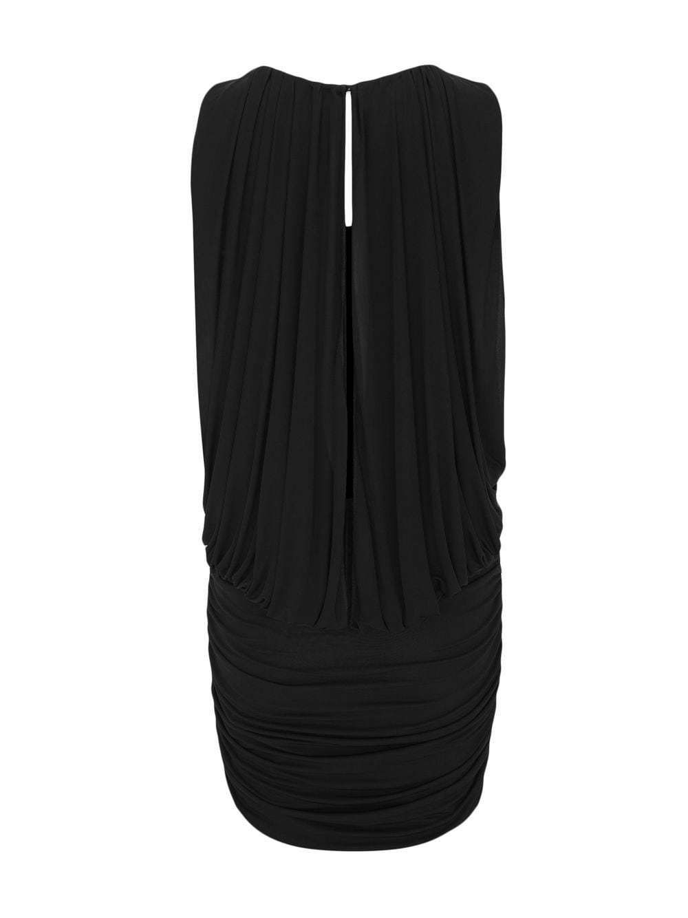 Saint Laurent Sleeveless Draped Minidress