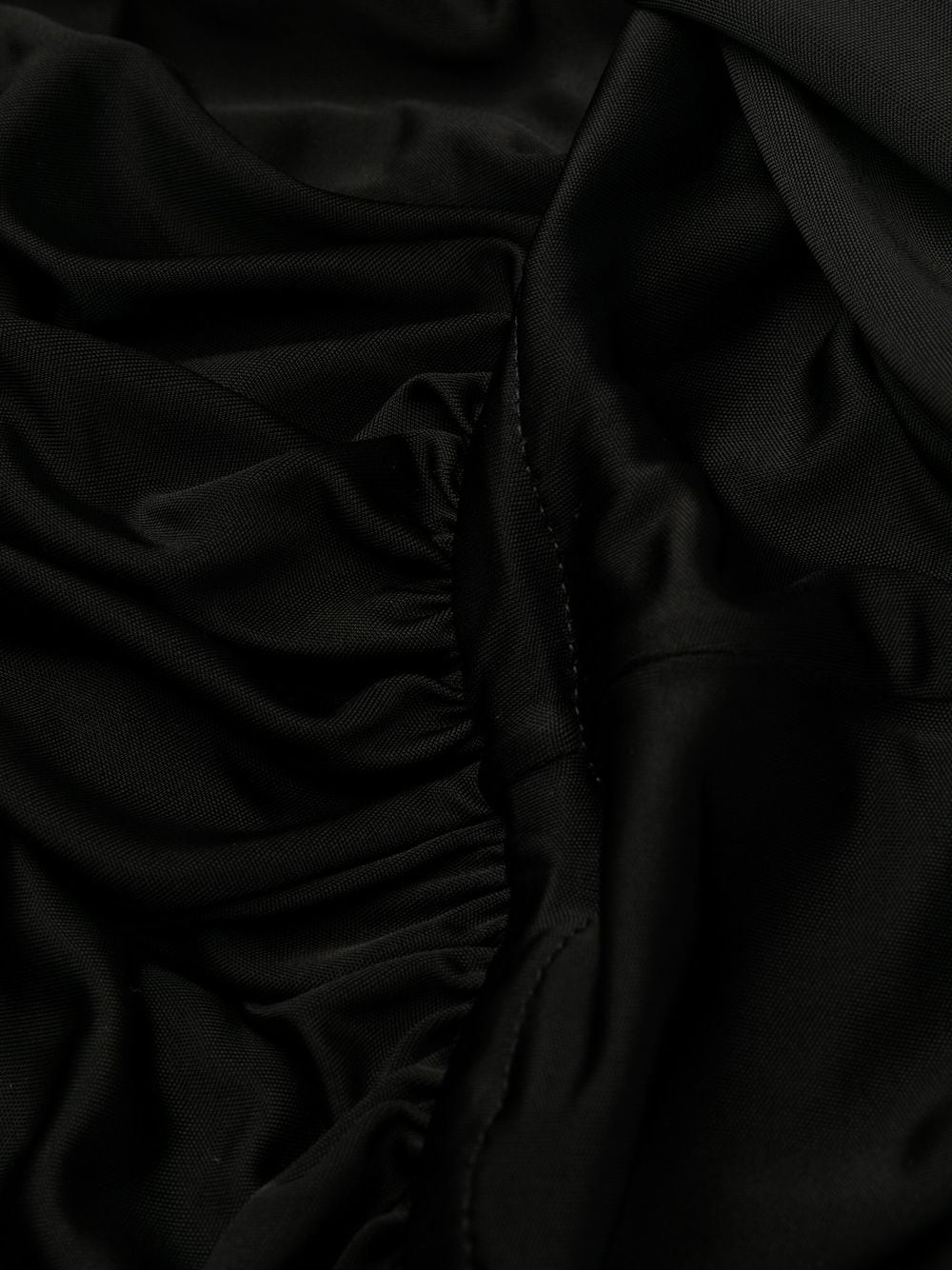 Saint Laurent Black Sleeveless Draped Dress