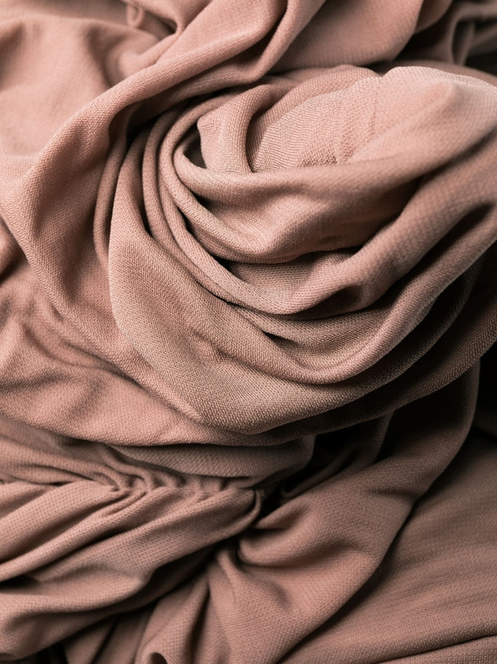 Saint Laurent Pink Sleeveless Draped Minidress