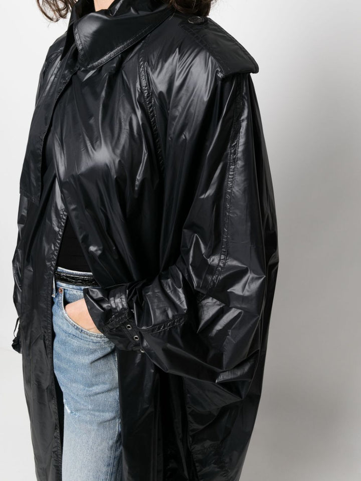 Saint Laurent Black Oversized Trench Coat