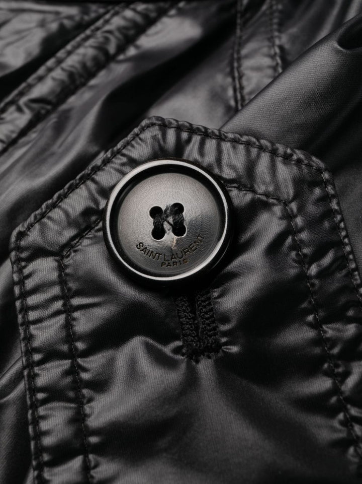 Saint Laurent Black Oversized Trench Coat