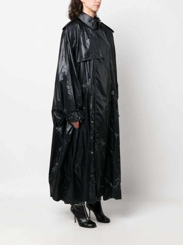 Saint Laurent Black Oversized Trench Coat