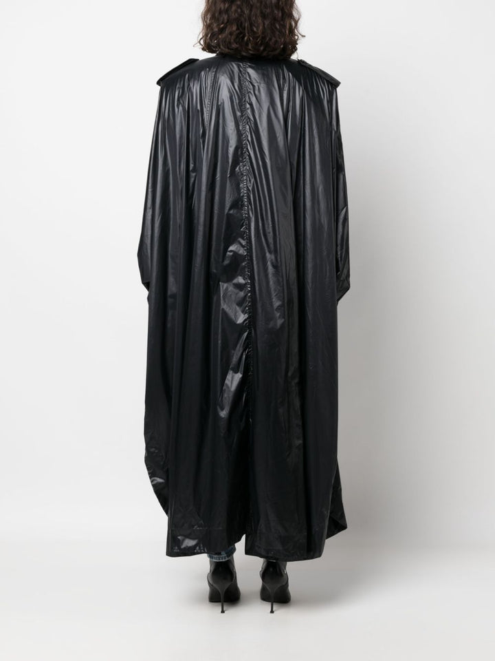 Saint Laurent Black Oversized Trench Coat