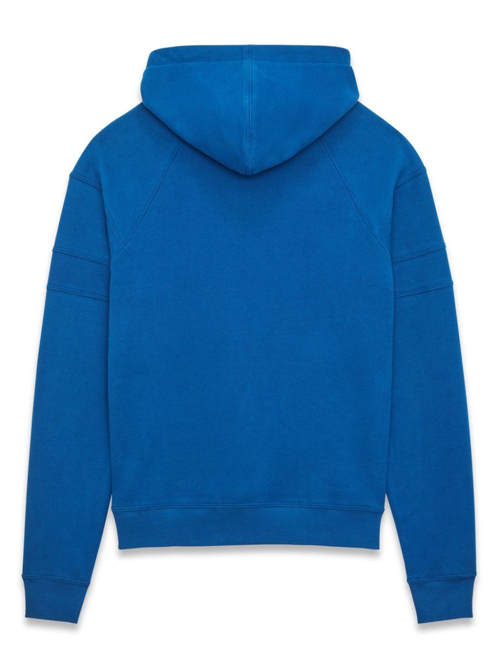 Saint Laurent Cobalt Blue Cotton Hoodie