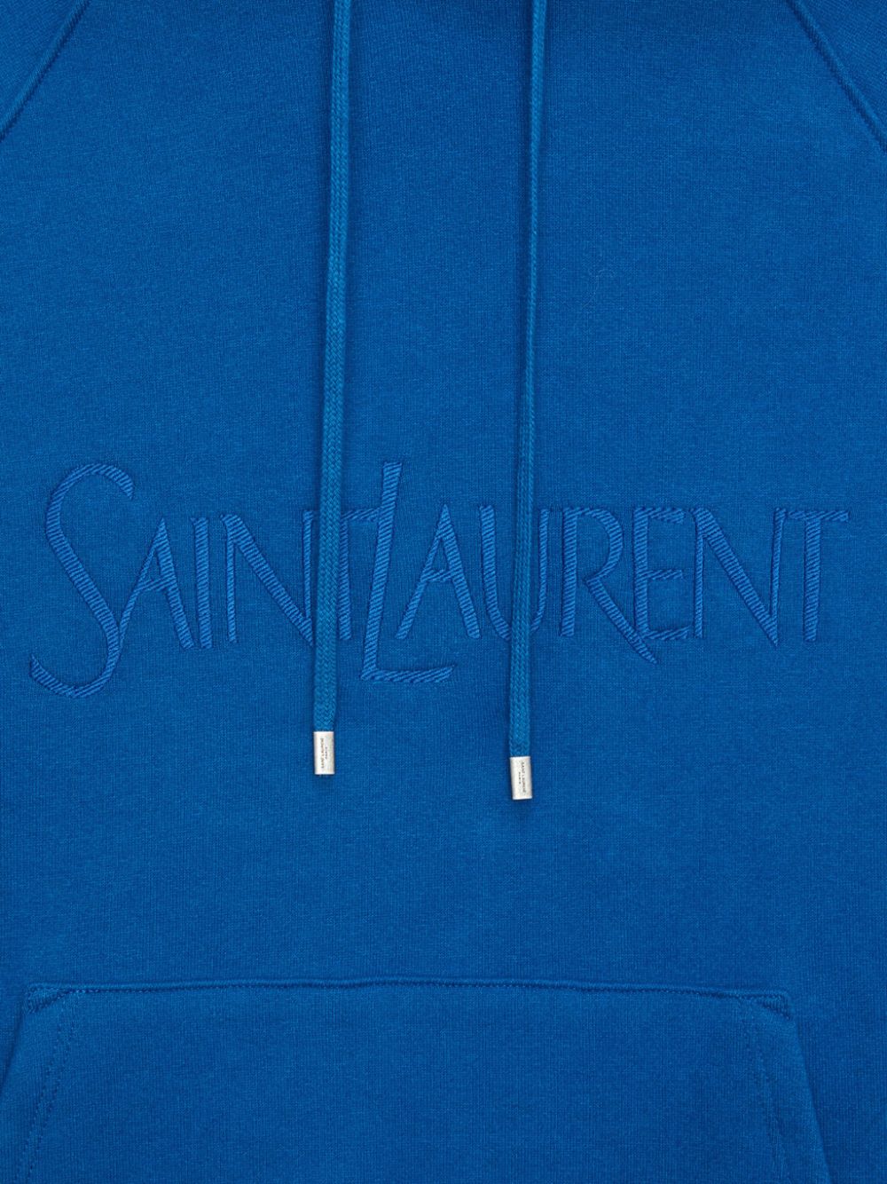 Saint Laurent Cobalt Blue Cotton Hoodie