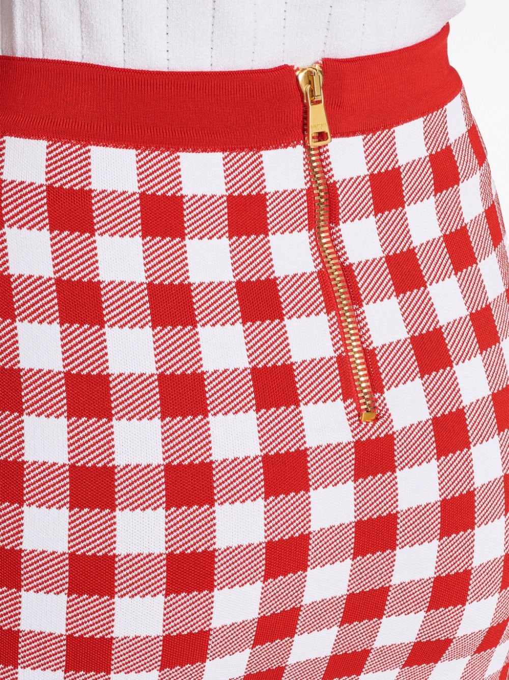 Balmain Gingham Skirt