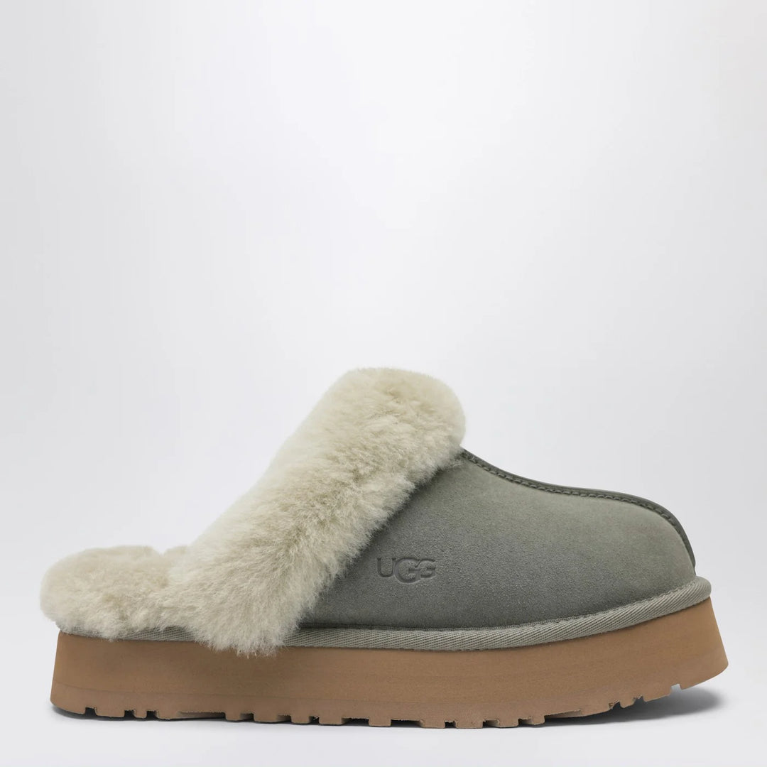 UGG - Disquette moss green eather slip-ons