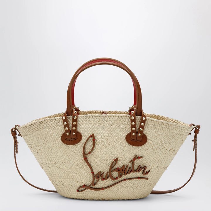 Christian Louboutin - Raffia and calf leather Tote bag Cabata small