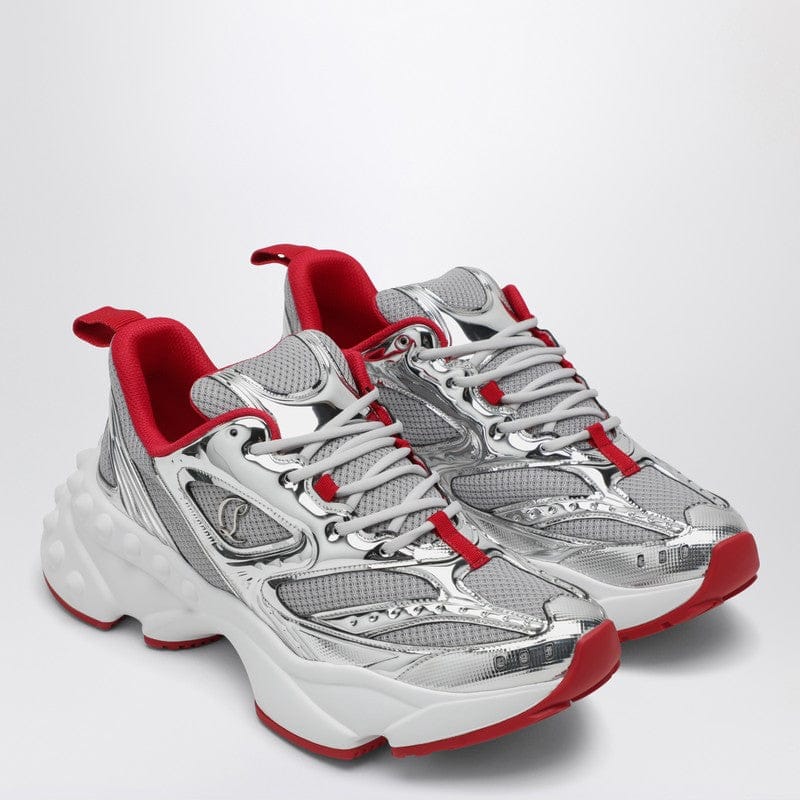 Shoes Christian Louboutin - So Flo running sneaker Silver/Red - 42 IT Brand
