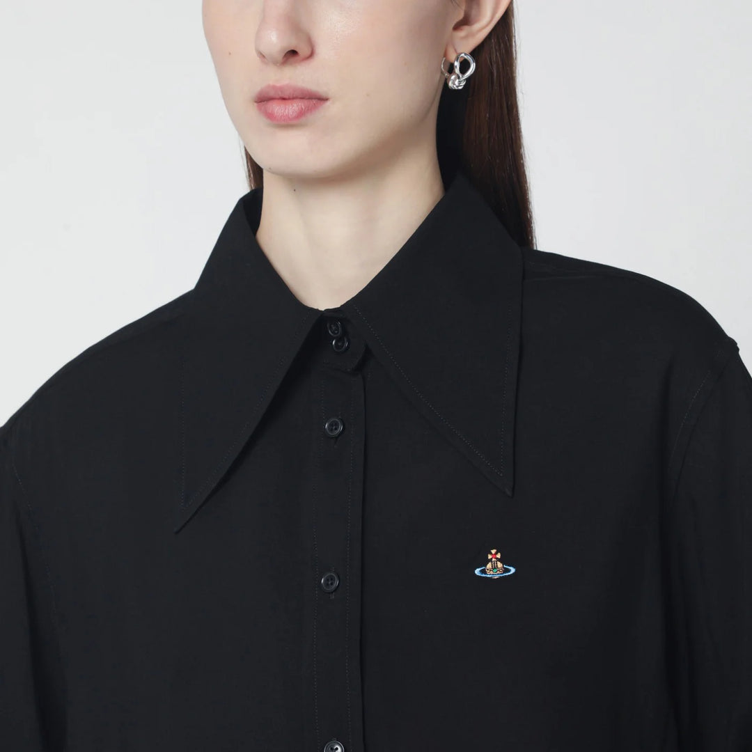 Vivienne Westwood - Black shirt with oversized collar