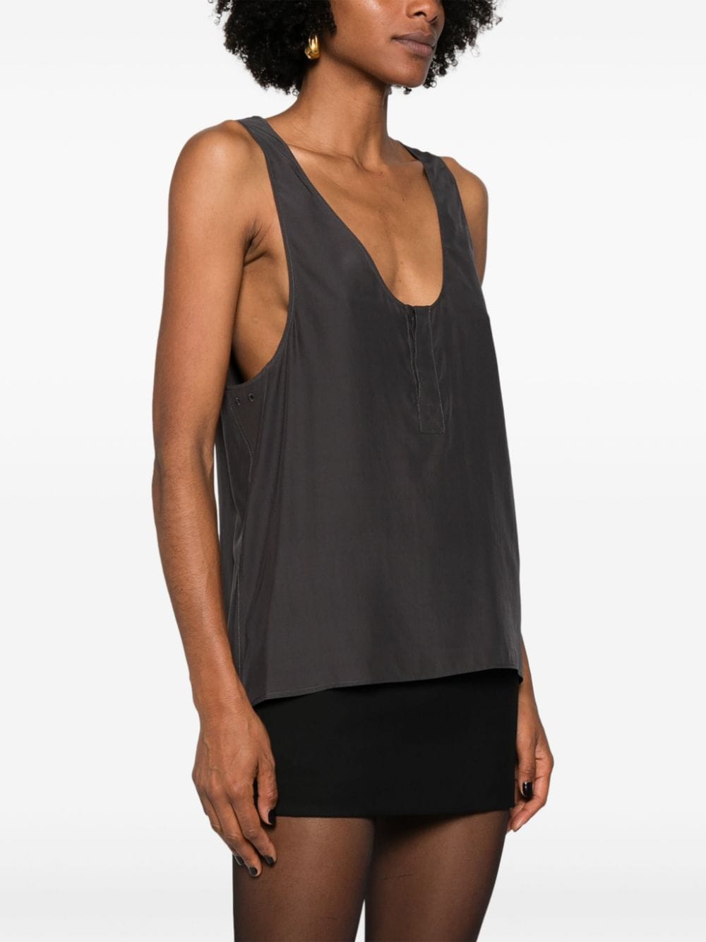 Saint Laurent Top Grey