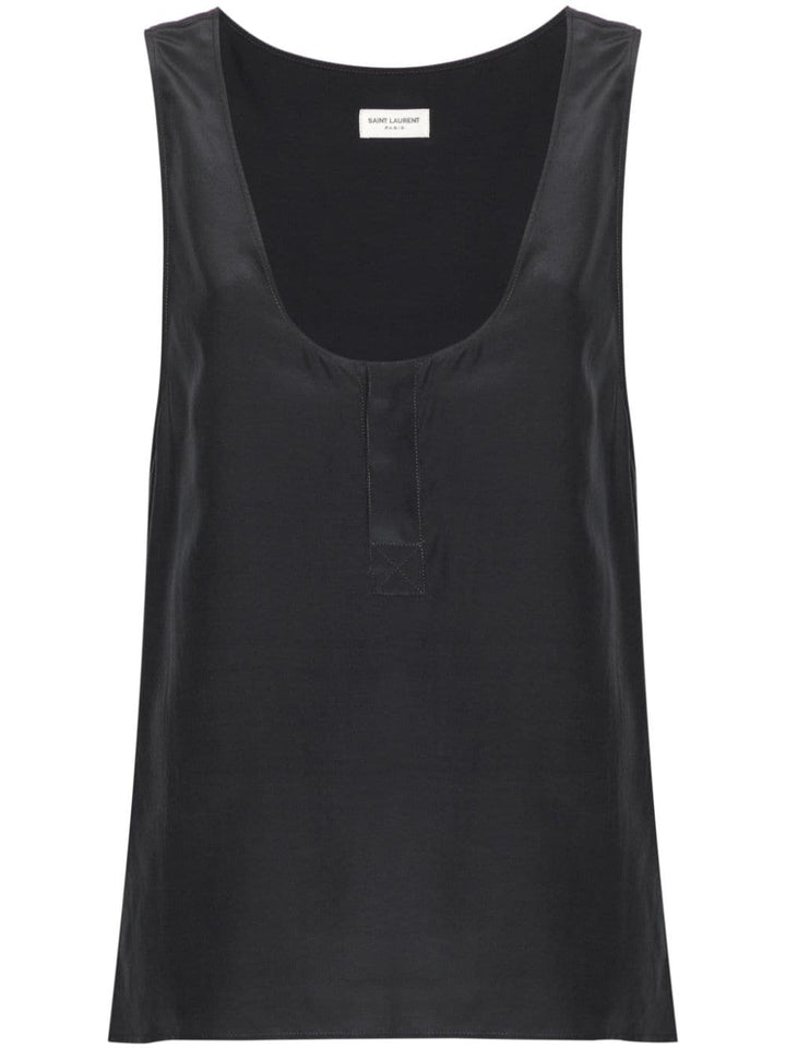 Saint Laurent Top Grey