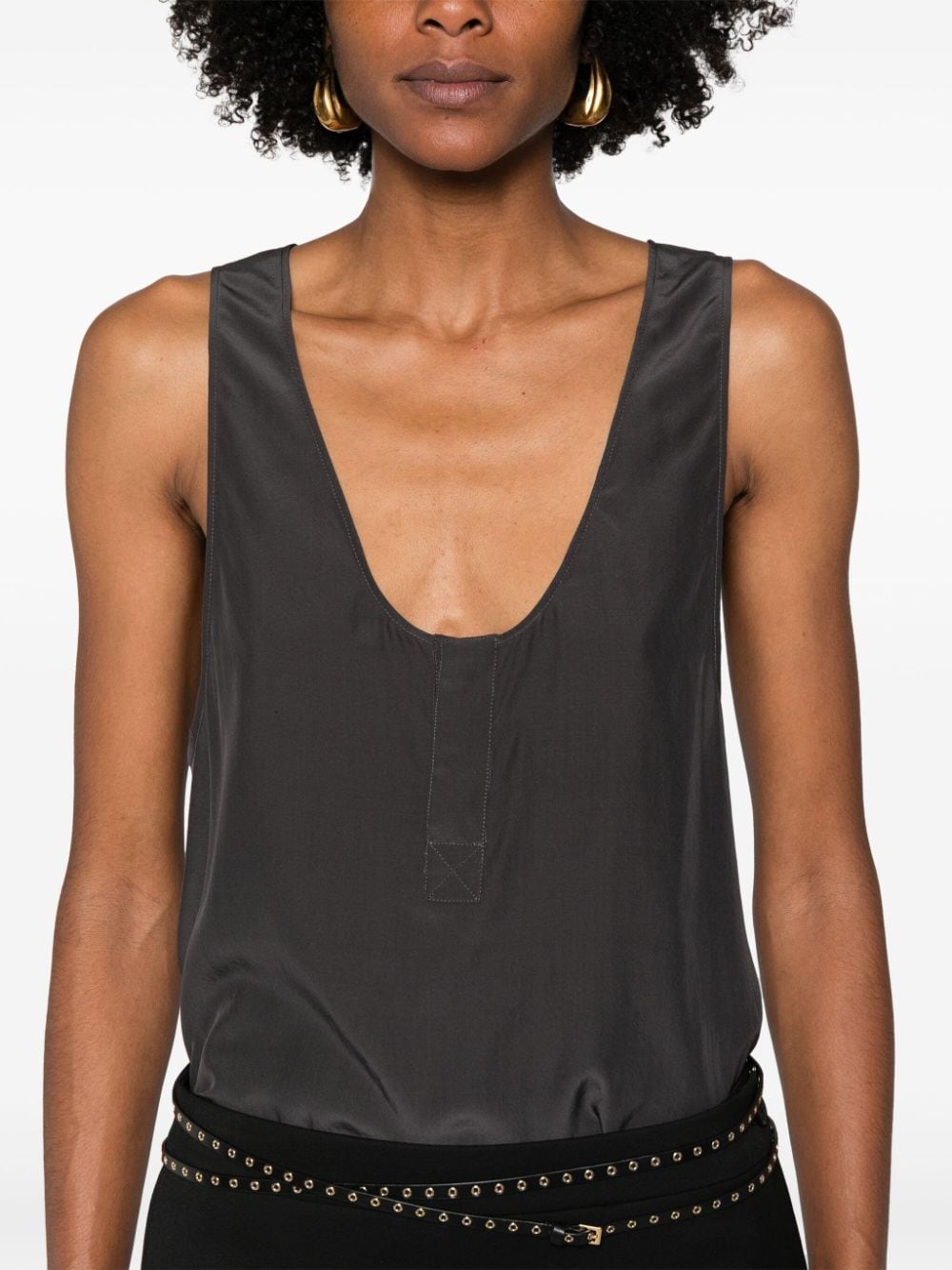 Saint Laurent Top Grey