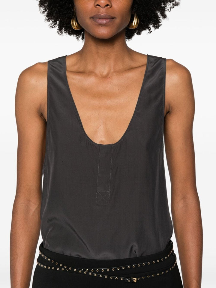 Saint Laurent Top Grey