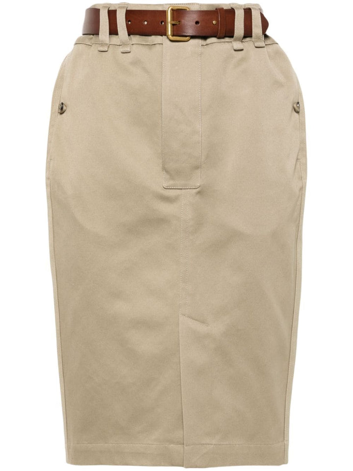 Saint Laurent Skirts Beige