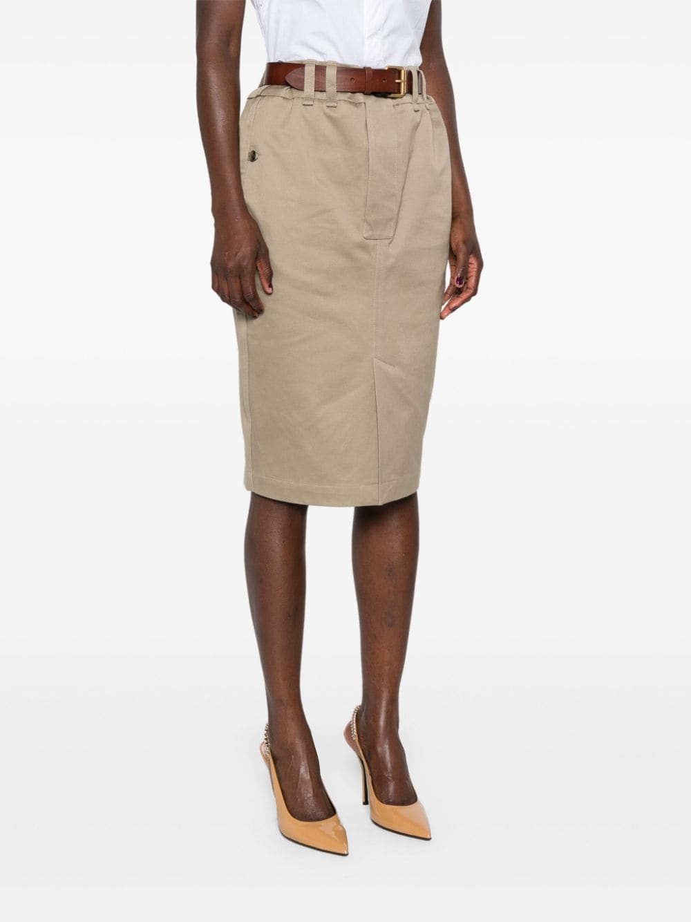 Saint Laurent Skirts Beige