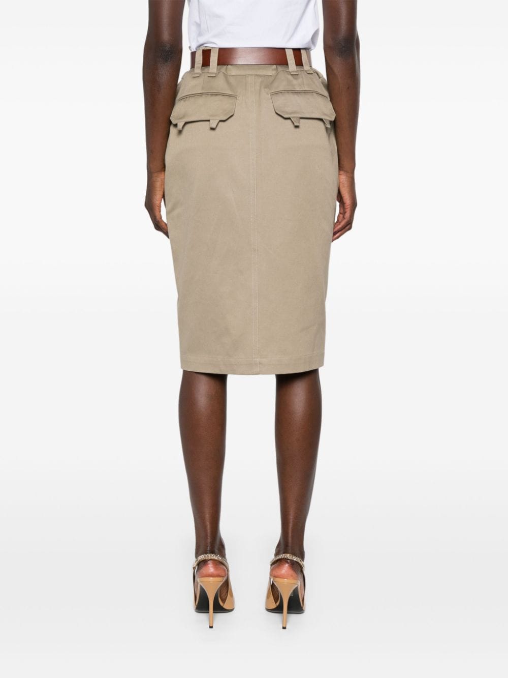 Saint Laurent Skirts Beige
