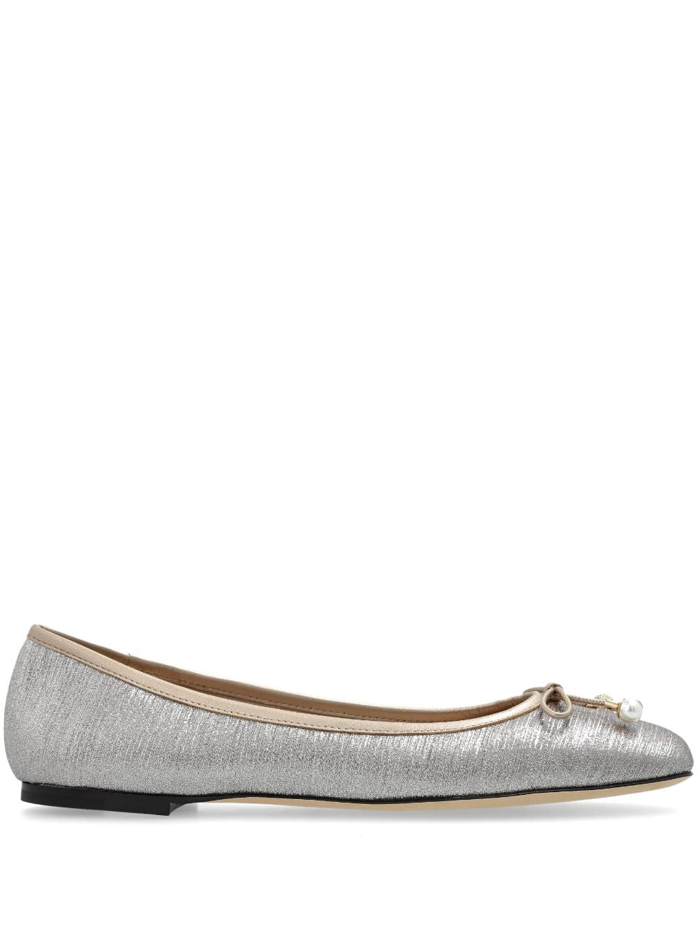 Jimmy Choo Flat shoes Silver Bow