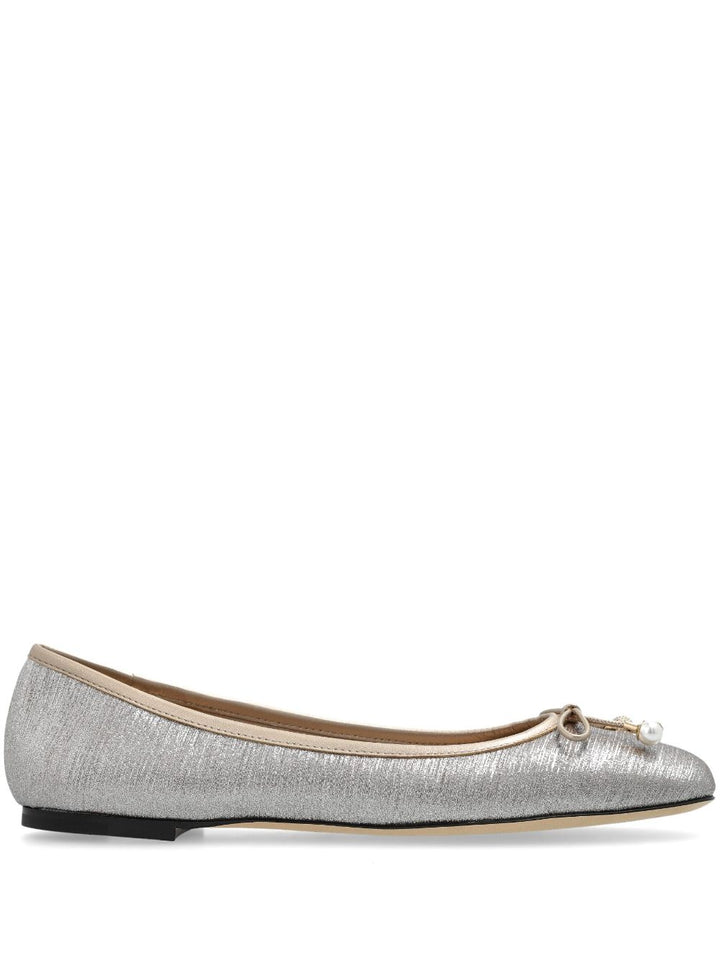 Jimmy Choo Flat shoes Silver Bow