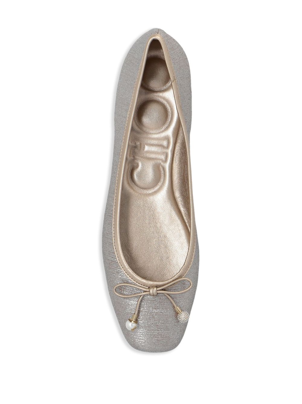 Jimmy Choo Flat shoes Silver Bow