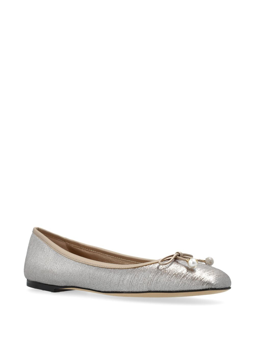 Jimmy Choo Flat shoes Silver Bow