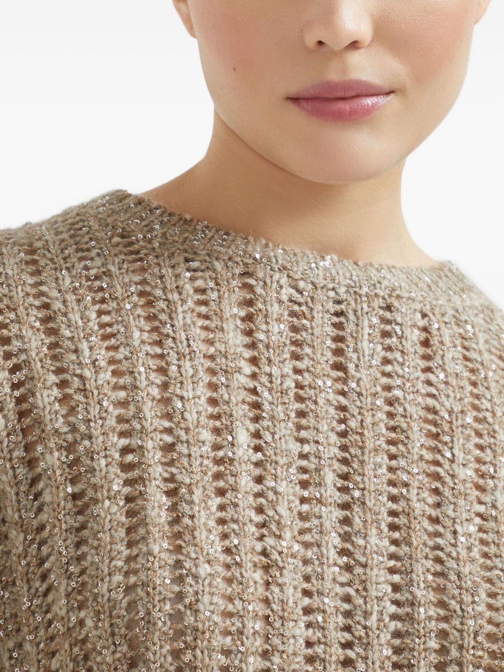 Topwear Brunello Cucinelli Sweaters Beige Brand