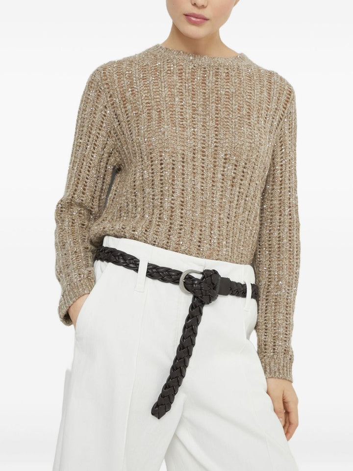 Topwear Brunello Cucinelli Sweaters Beige Brand