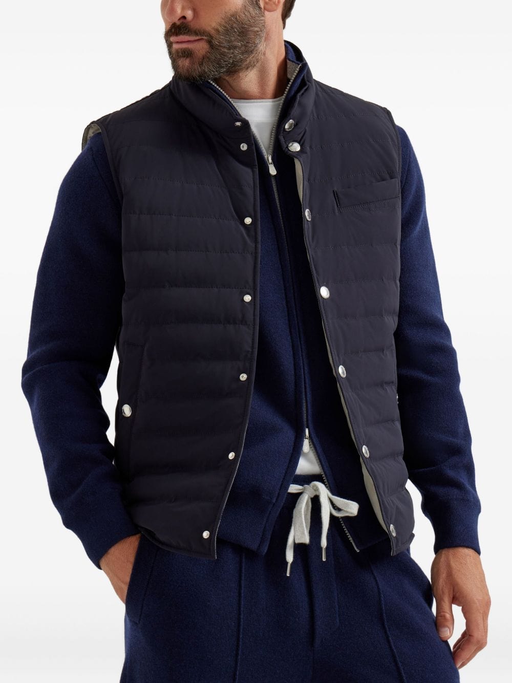 Vests M Brunello Cucinelli Jackets Blue Brand