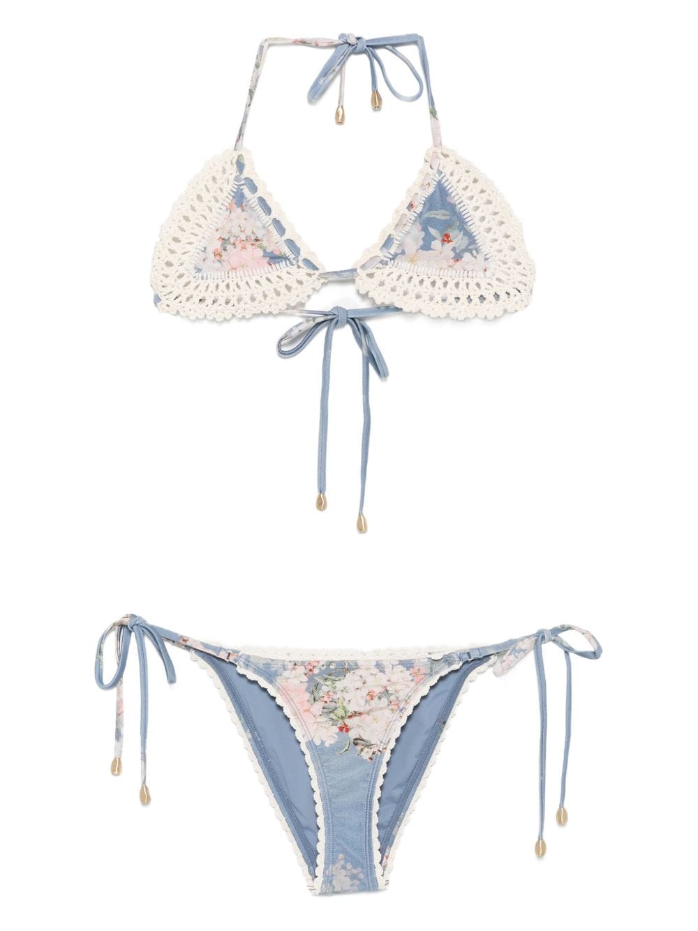 Beachwear & underwear Zimmermann Sea clothing Clear Blue Brand