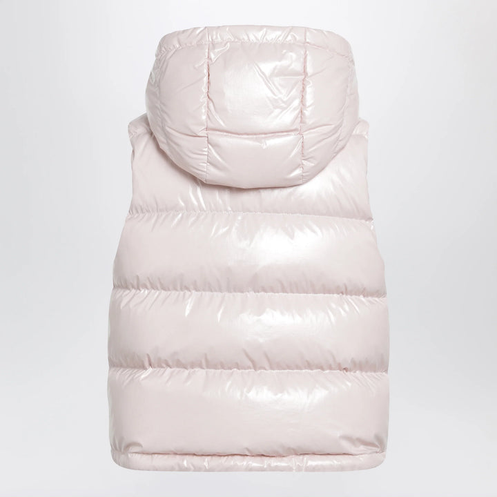 Moncler - Niverolle short down vest in nylon, pink