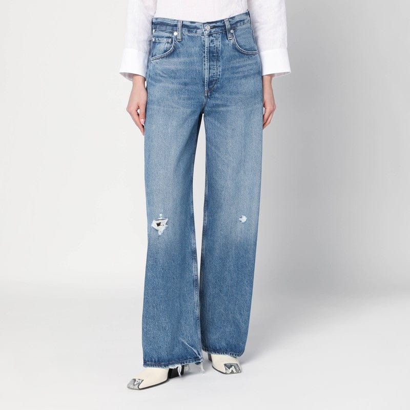 Pants Citizens of Humanity - Ayla Baggy blue ripped jeans - 27 Brand