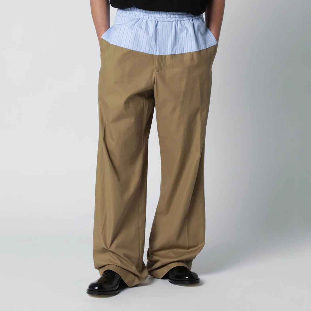 Dries Van Noten - Trousers with contrasting waistband