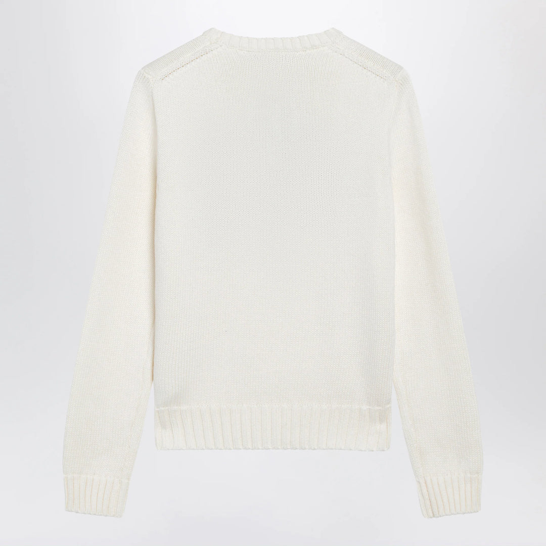 Polo Ralph Lauren - Tommy Hilfiger cream sweater with flag motif