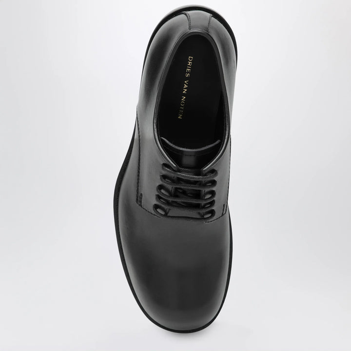 Dries Van Noten - Classic black leather derby shoes Brand Apparel &amp; Accessories > Shoes