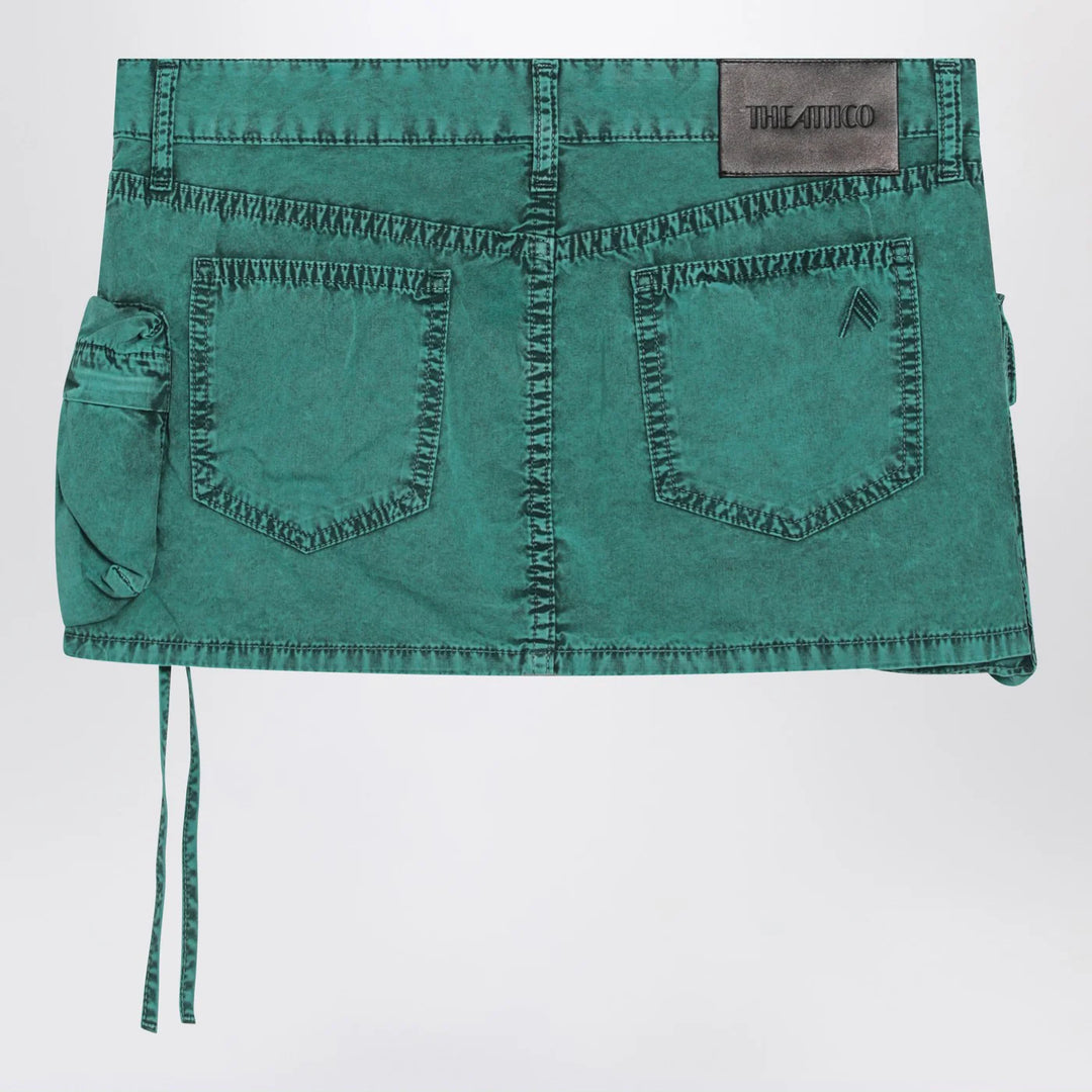 The Attico - Fay green cargo miniskirt