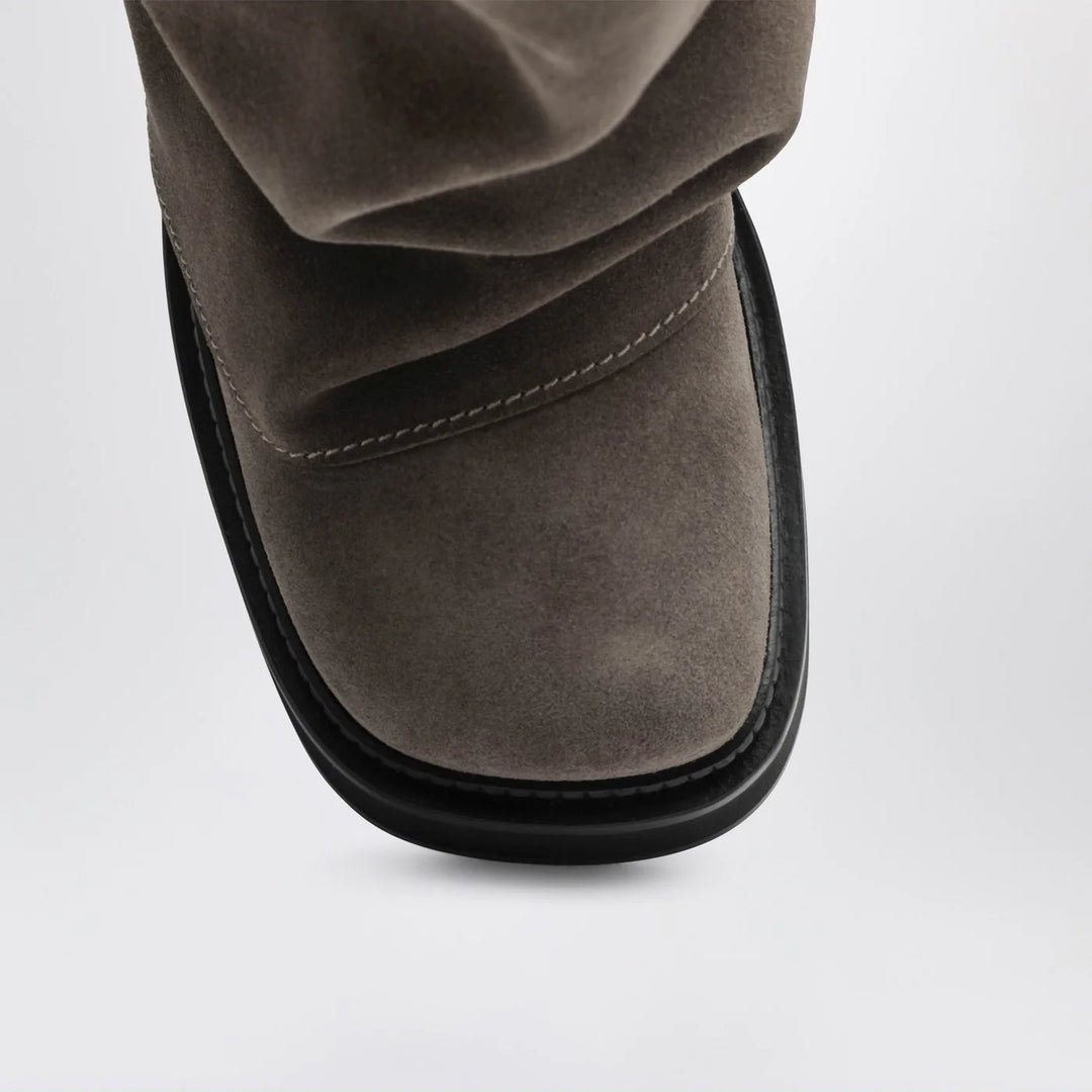 The Attico - Robin taupe suede Combat boots