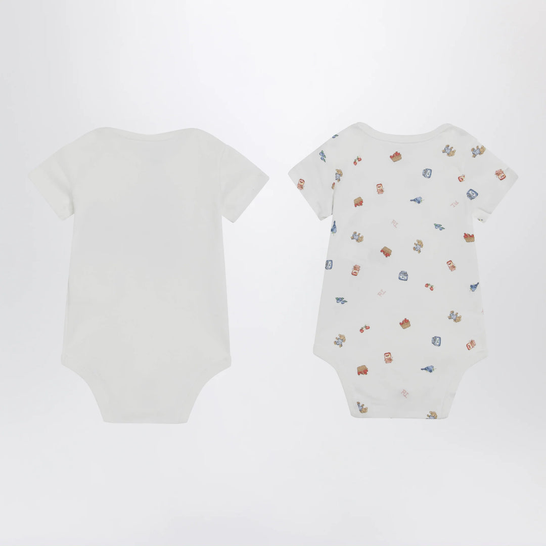 Polo Ralph Lauren - Set of two Polo Bear cotton bodysuits